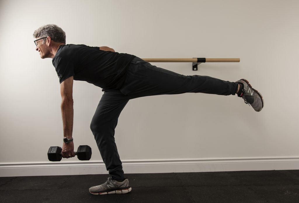 Neil Zworth demonstrating an exercise